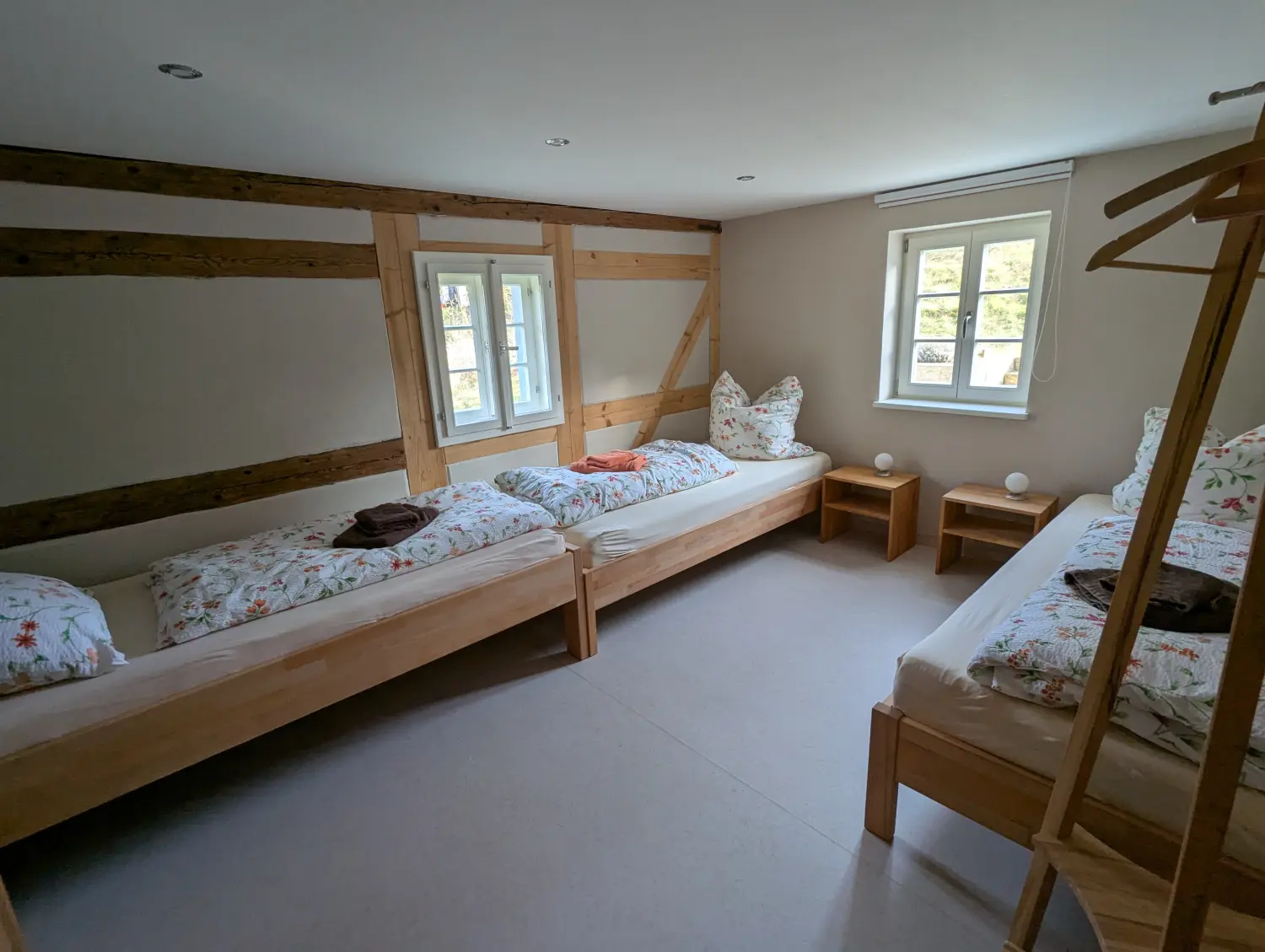 Ferienwohnungen Flachshäusl – Schlafzimmer Bloßstock