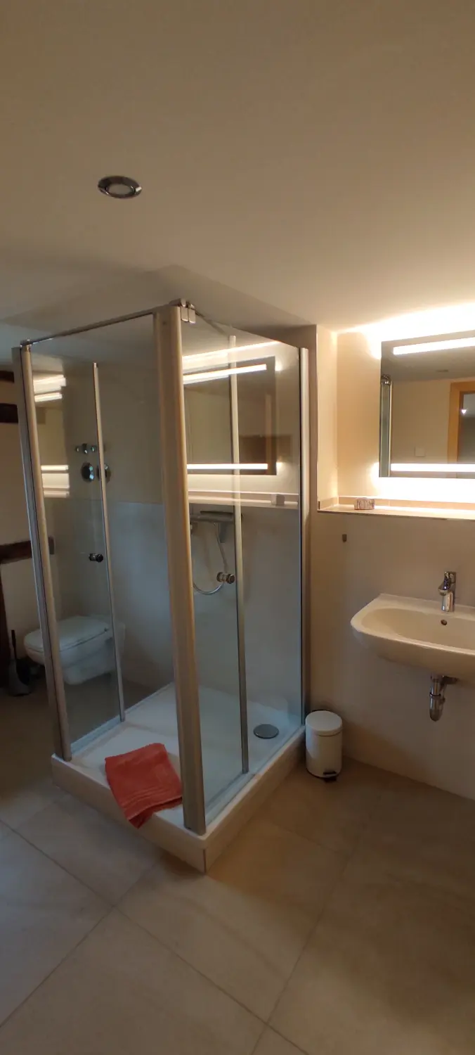 Ferienwohnungen Flachshäusl – Falkenstein Badezimmer