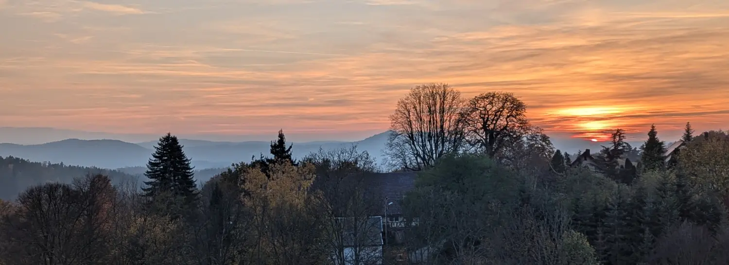 Ferienwohnungen Flachshäusl – Sonnenuntergang